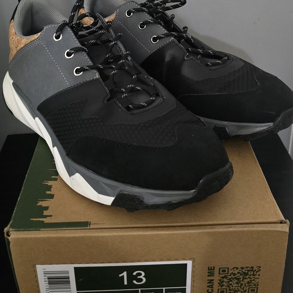Trillium Other - Trillium Black and Gray Sneakers with Tan Accents